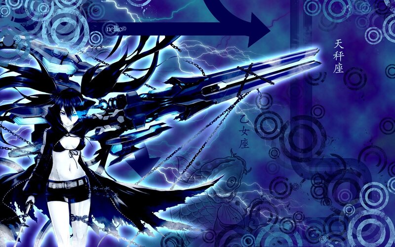 Anime girl with weapon