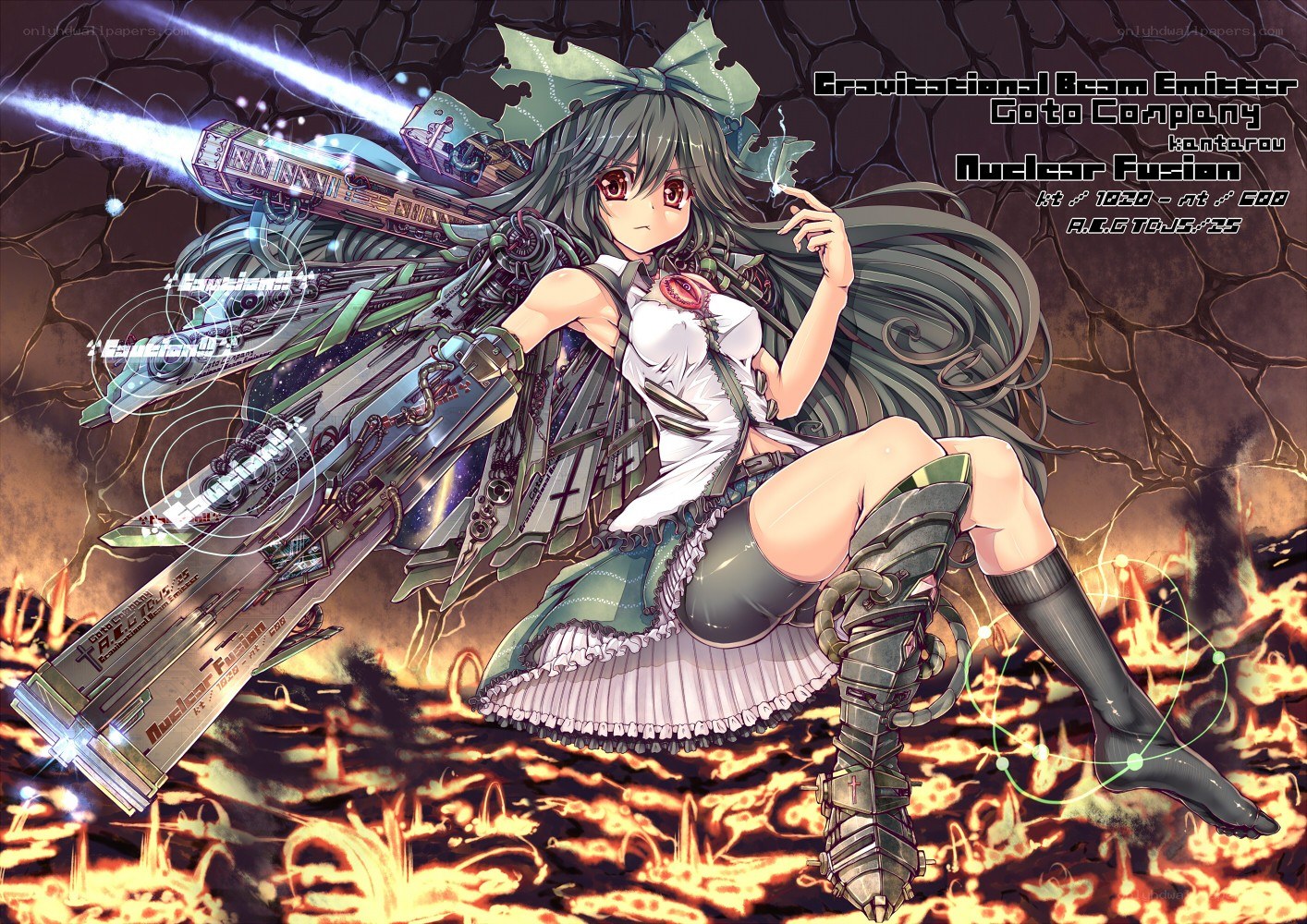 anime girl with weapon