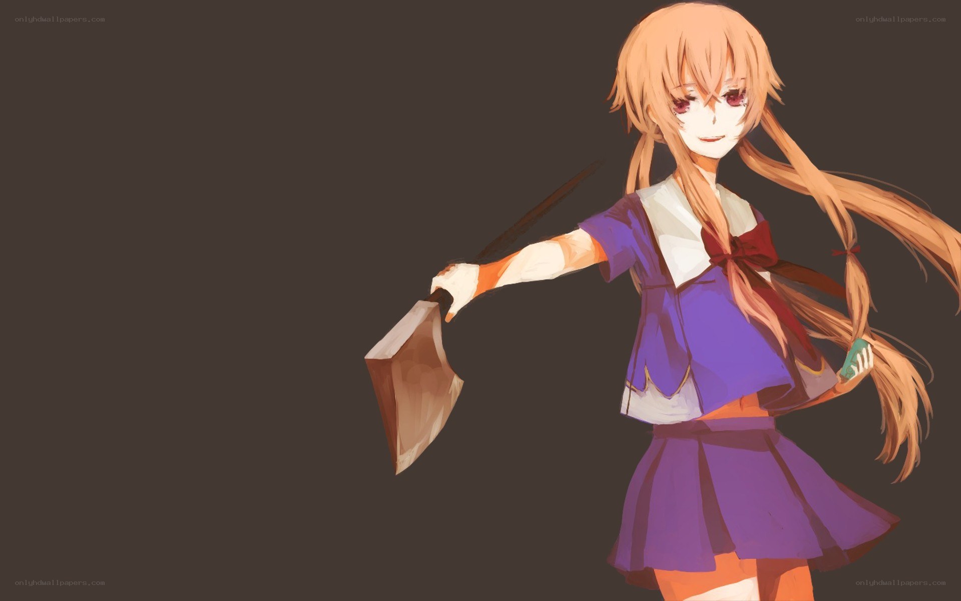 anime girl with weapon