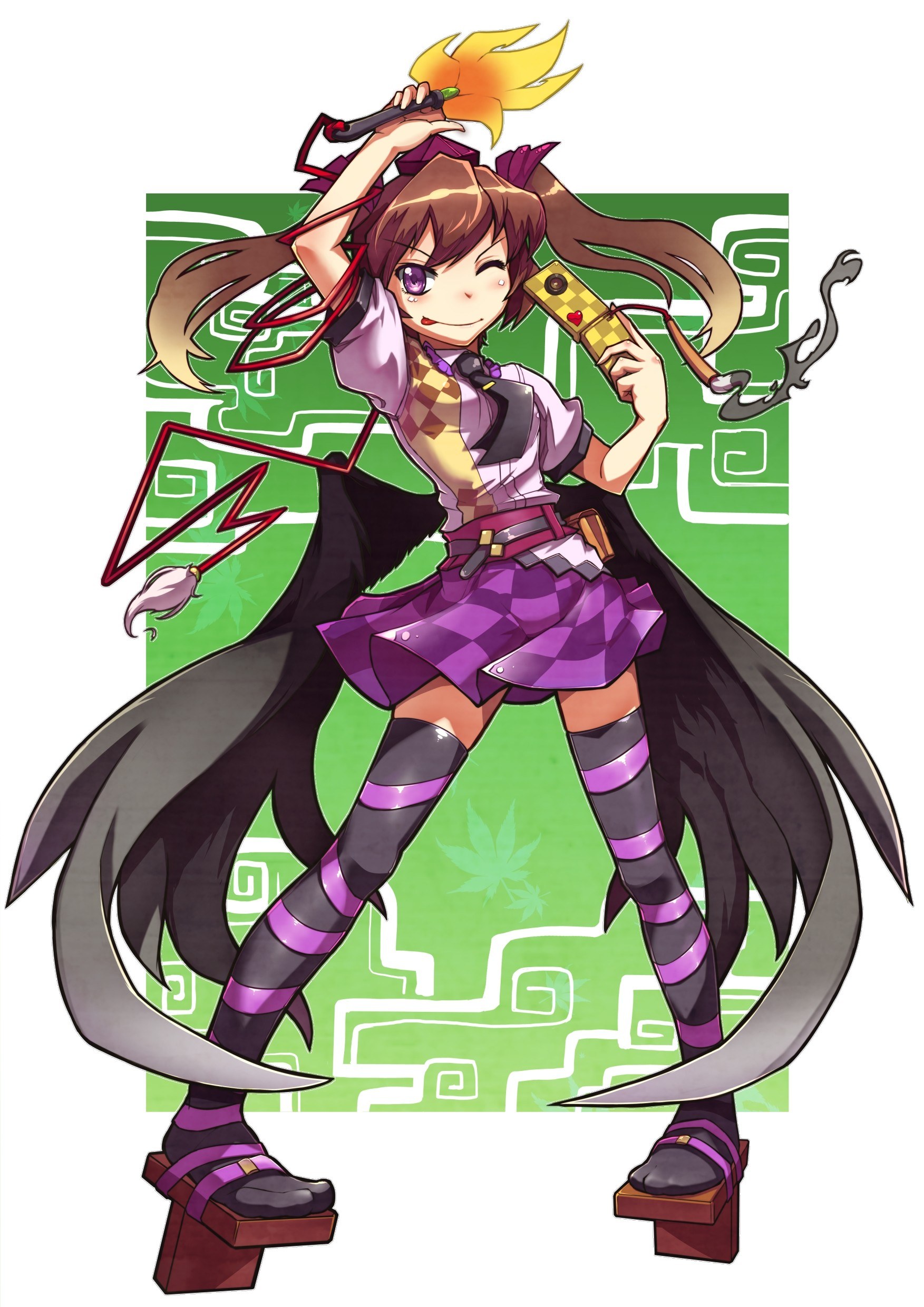 anime girl with weapon