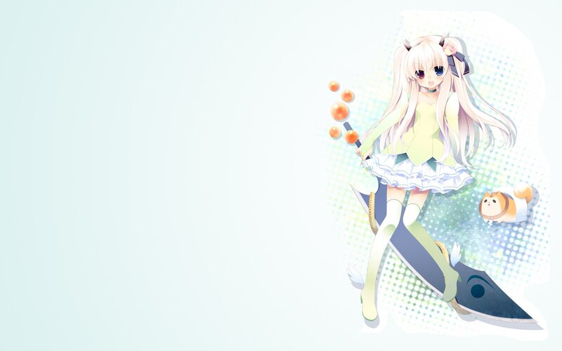 anime girl with weapon