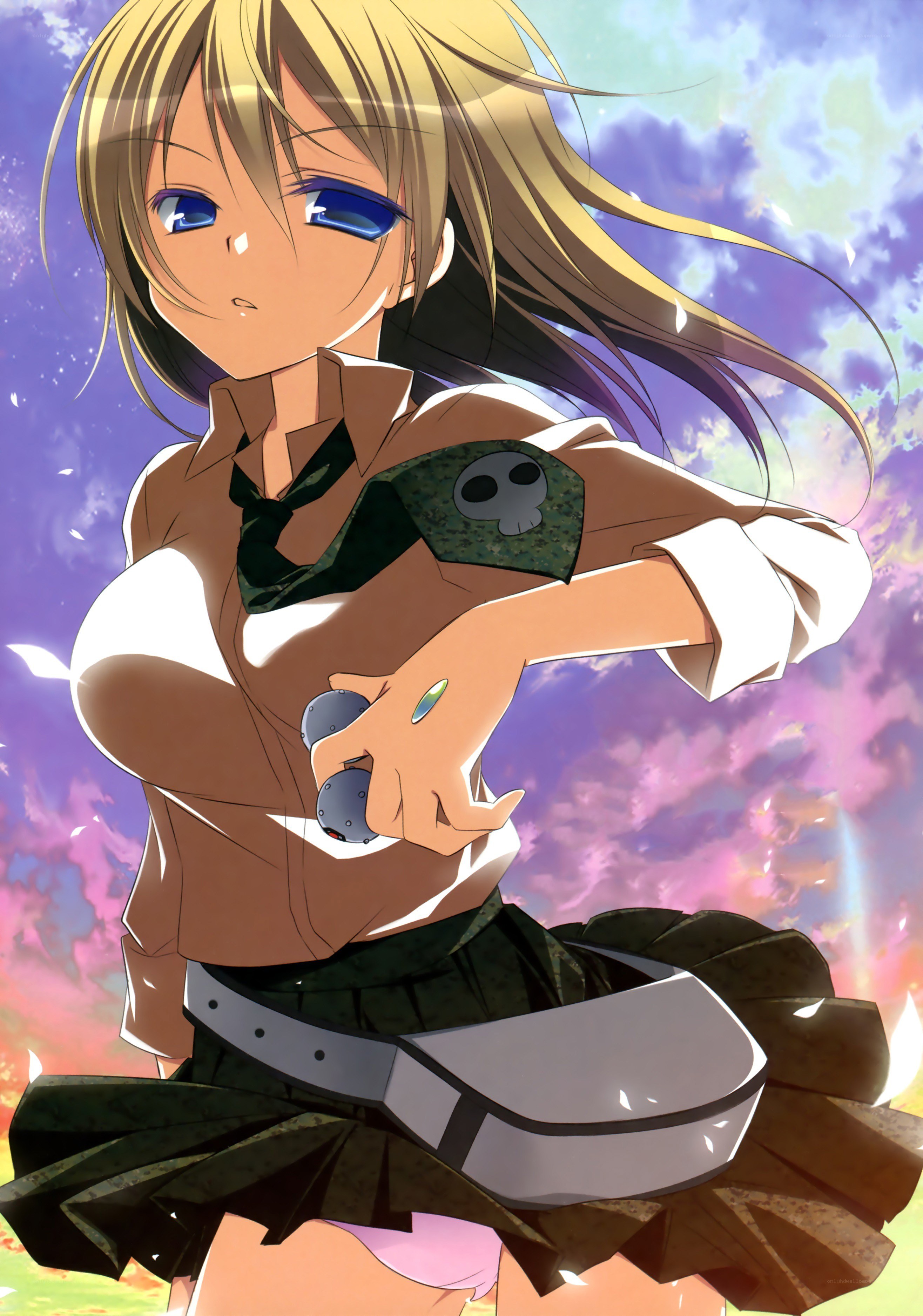 anime girl with weapon