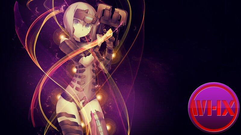 Anime girl with weapon