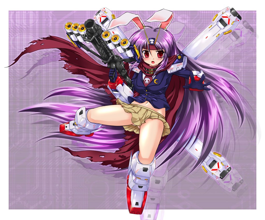 anime girl with weapon