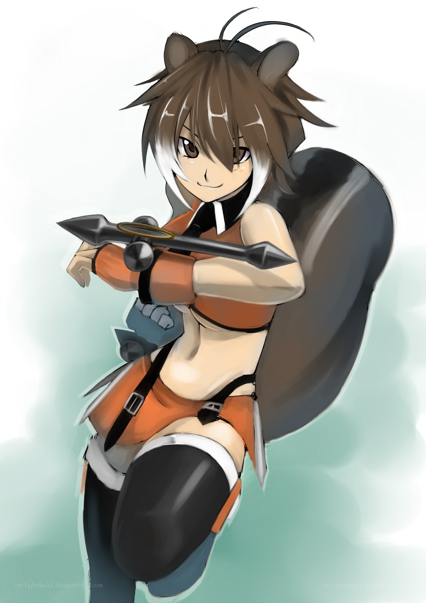 anime girl with weapon