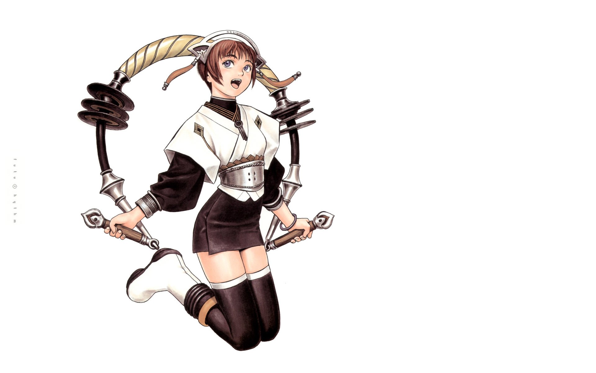 anime girl with weapon
