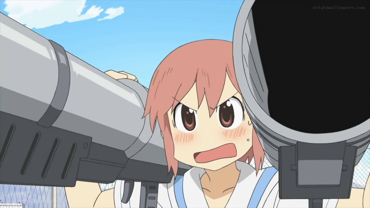 anime girl with weapon