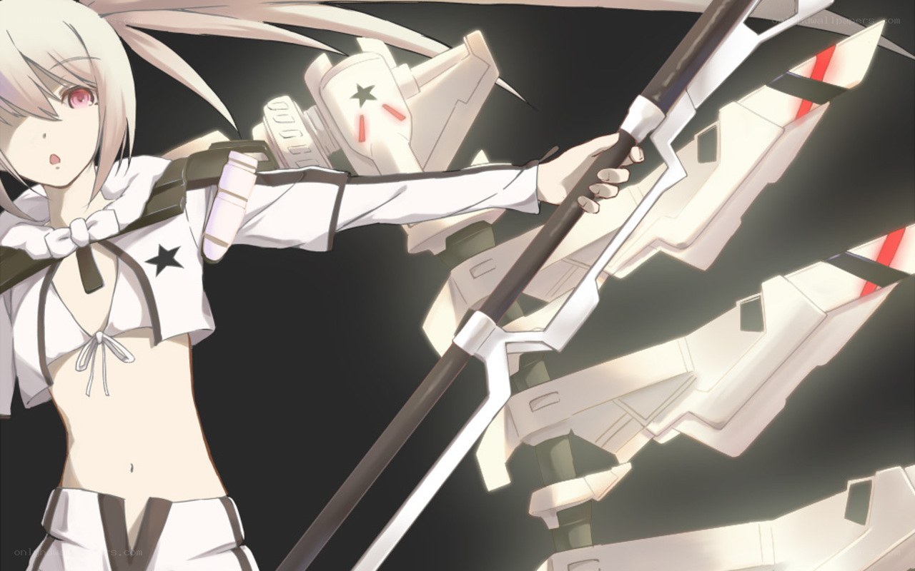 anime girl with weapon