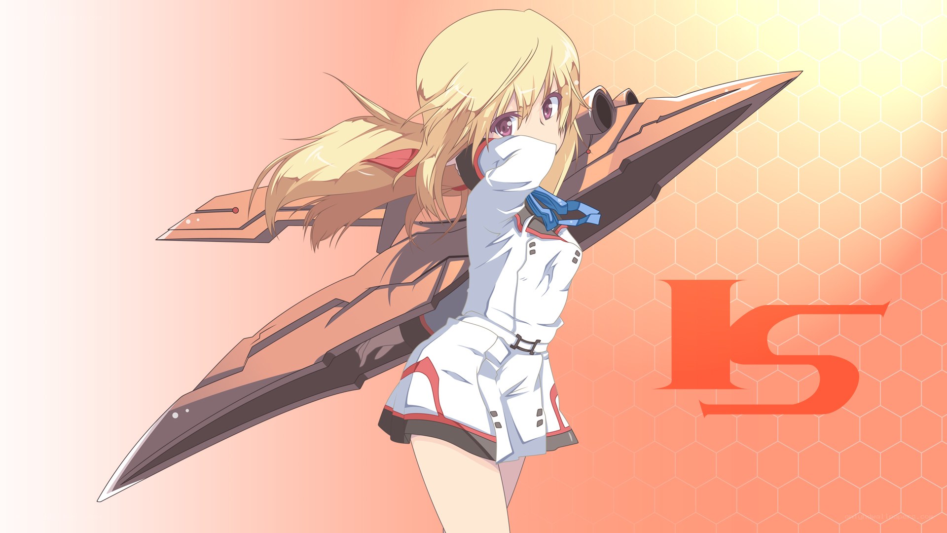 anime girl with weapon