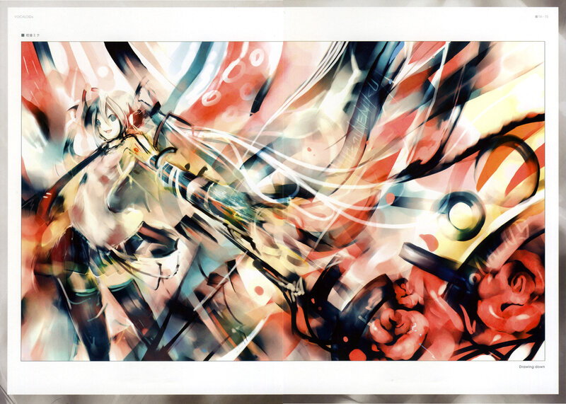 Anime Girl with Weapon — Red, Dynamic, Energetic, Digital Art