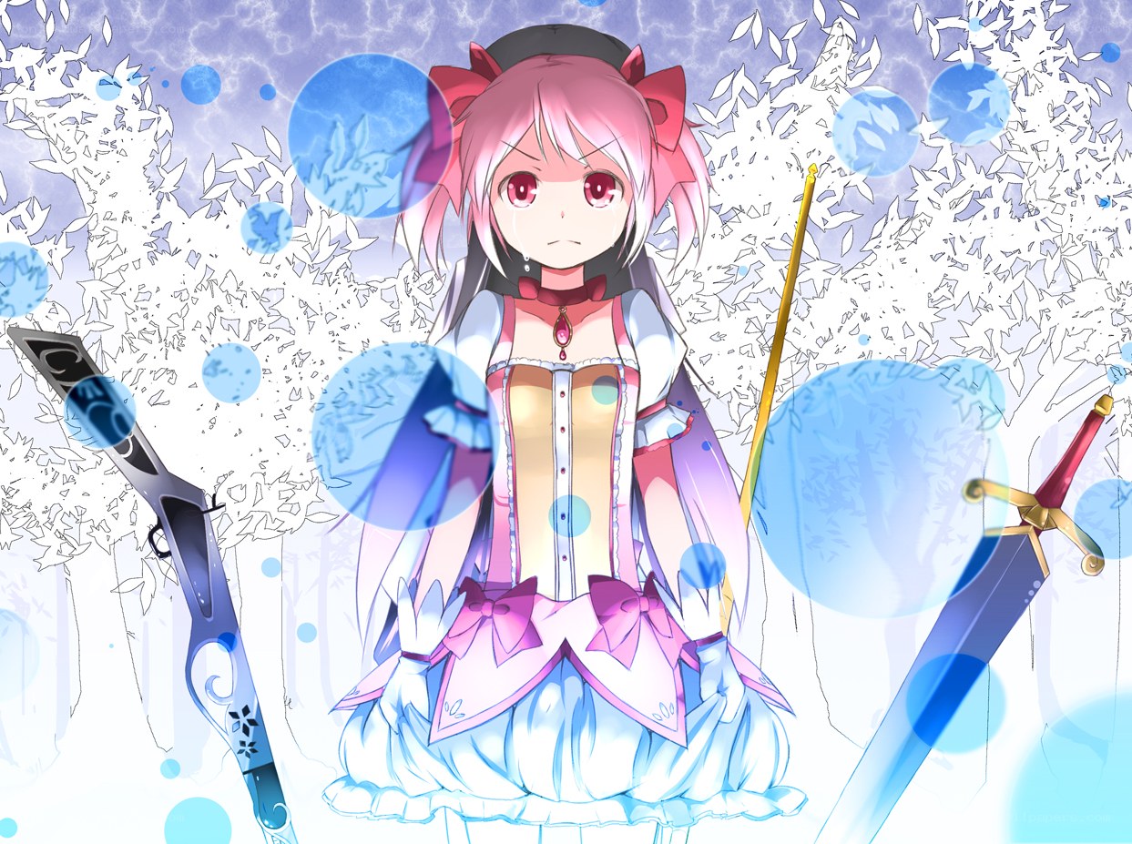 anime girl with weapons