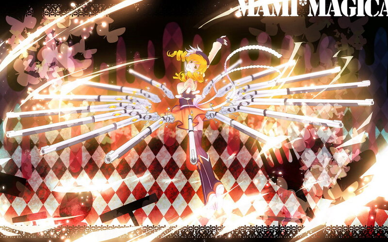 Anime Girl with Weapons — Red, Dramatic