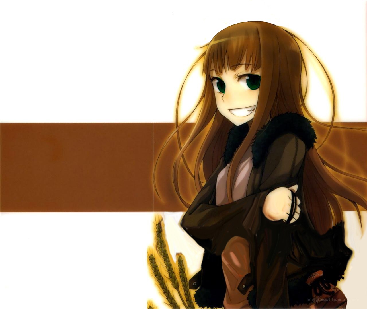 anime girl with wheat