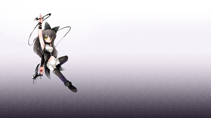 Anime Girl with Whip — Black, Dynamic