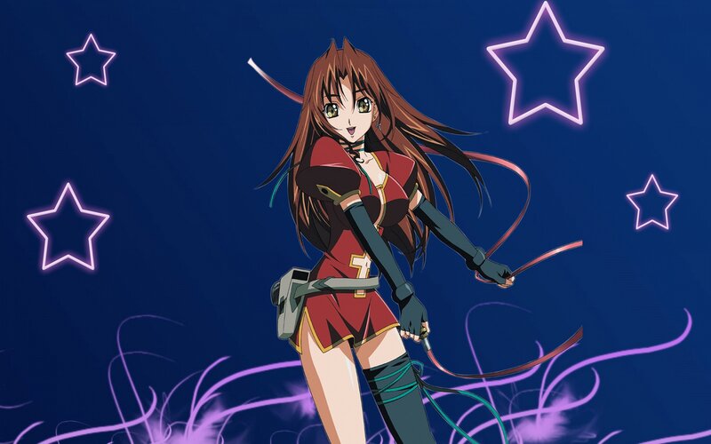 Anime Girl with Whip — Blue, Dynamic