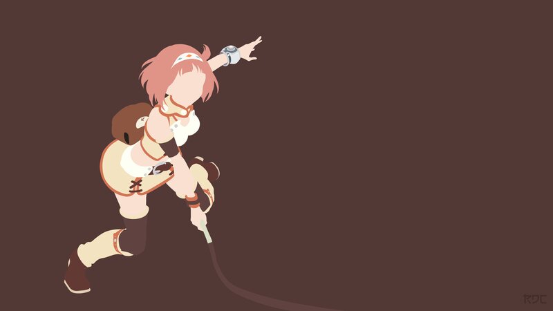Anime Girl with Whip — Brown, Dynamic