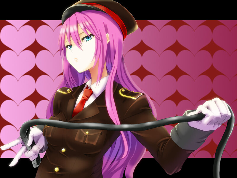Anime Girl with Whip — Pink