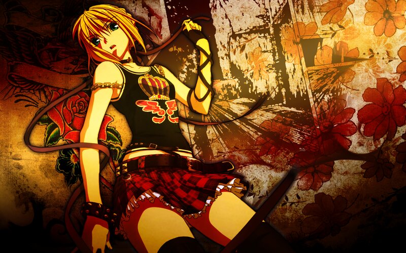 Anime Girl with Whip — Red, Dramatic, Manga