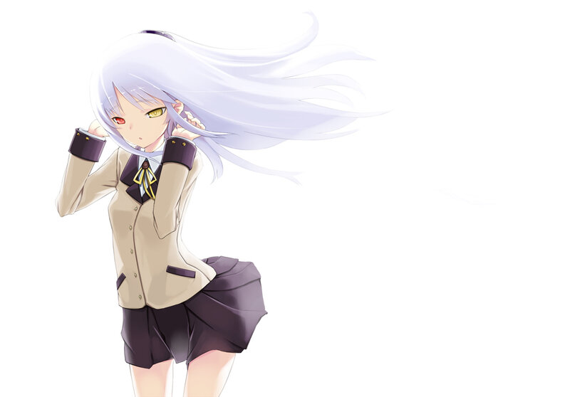 anime girl with white hair