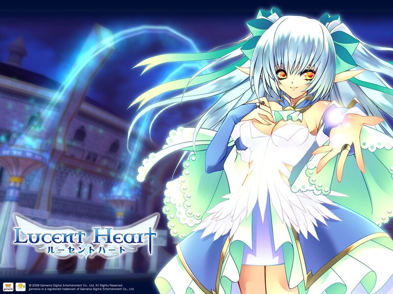 Anime Girl with White Hair — Blue, Dramatic, Night, Castle