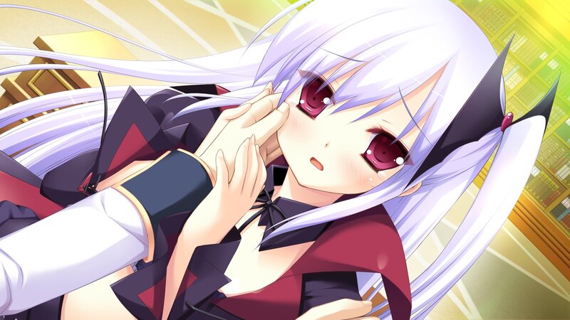 Anime Girl with White Hair — Dramatic, White Hair
