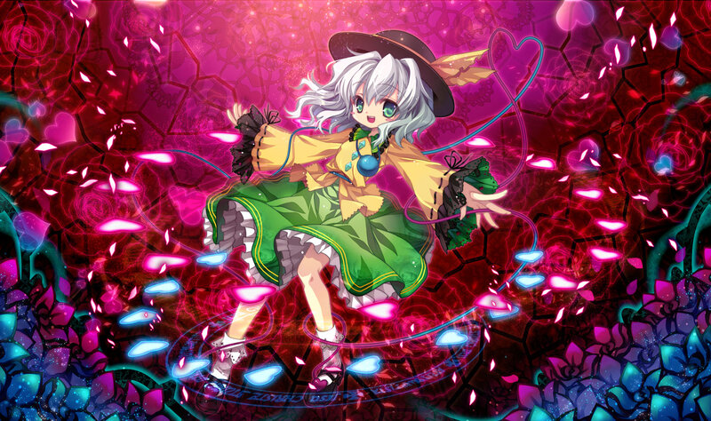 Anime Girl with White Hair — Pink, Magical