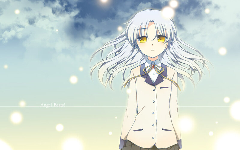 Anime Girl with White Hair — Serene, Morning