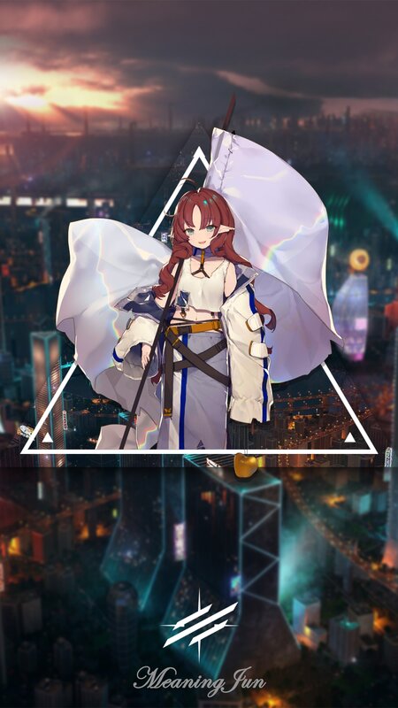 Anime Girl with White Wings — Dramatic
