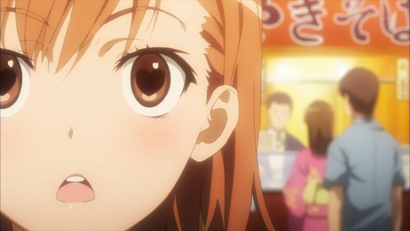 Anime Girl with Wide Eyes — Orange