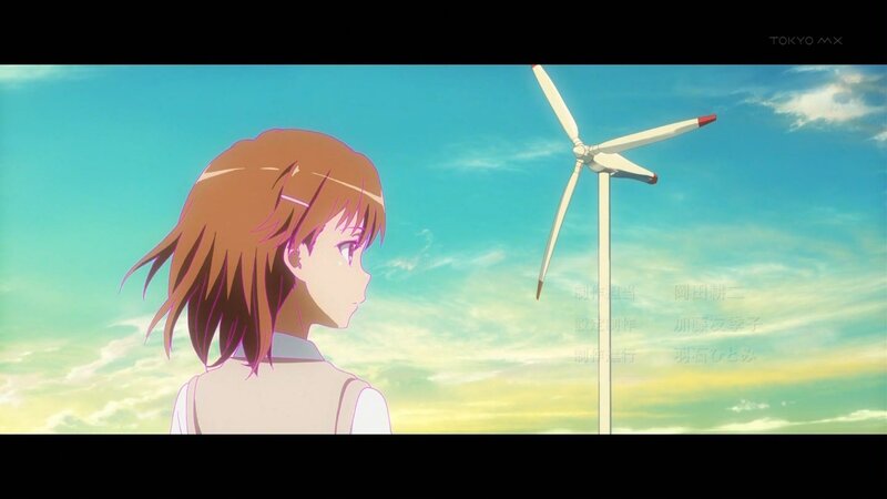 anime girl with wind turbine