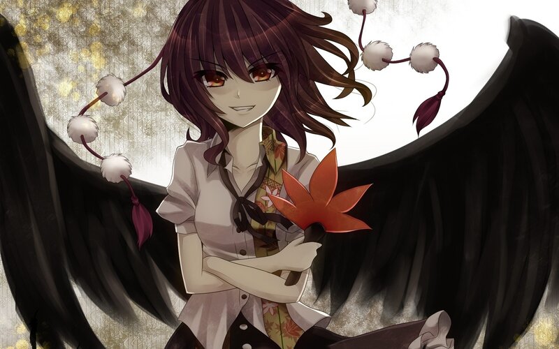 anime girl with wings