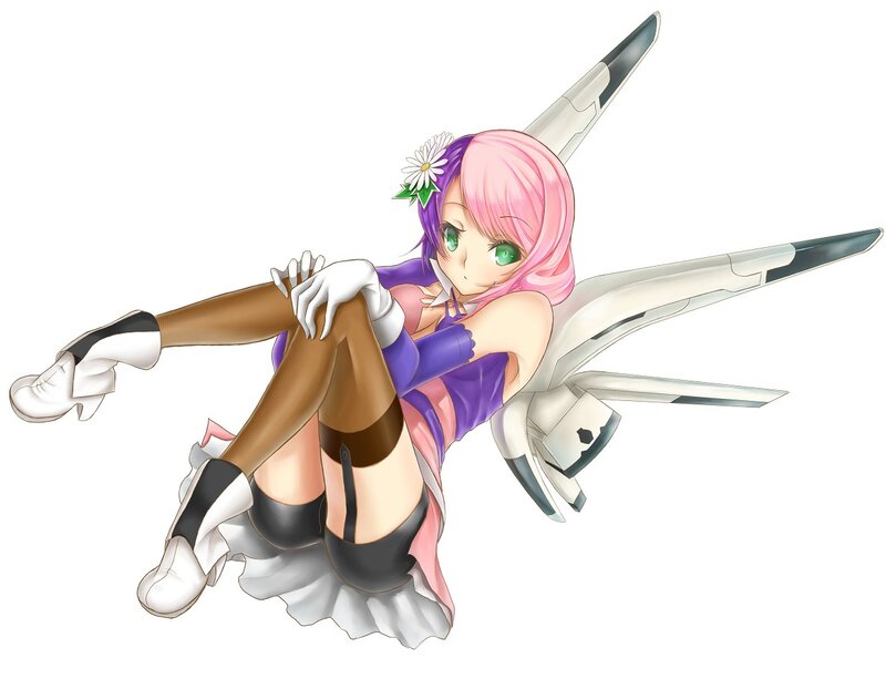 anime girl with wings