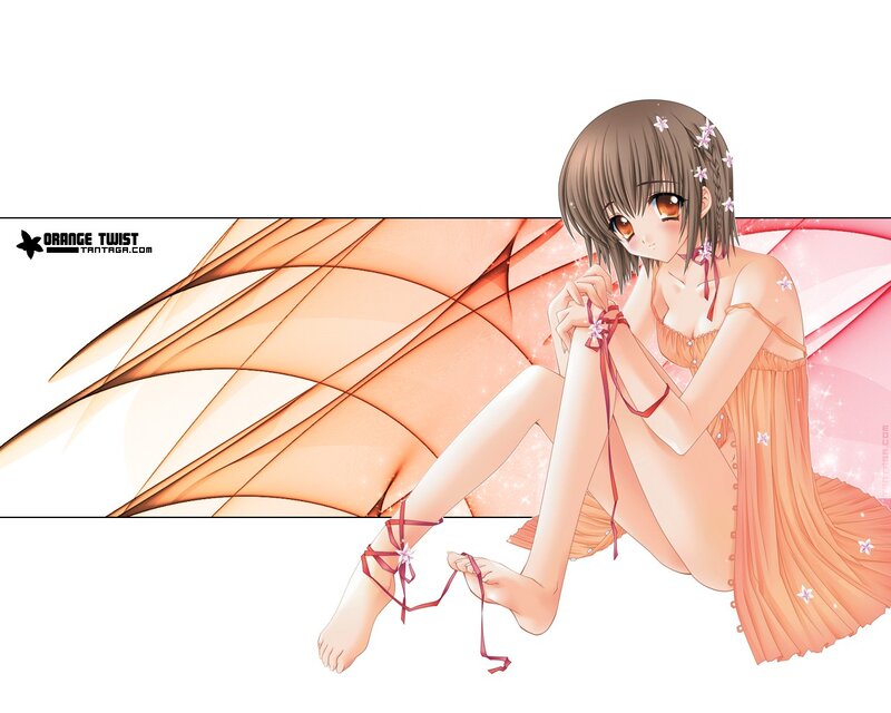 anime girl with wings
