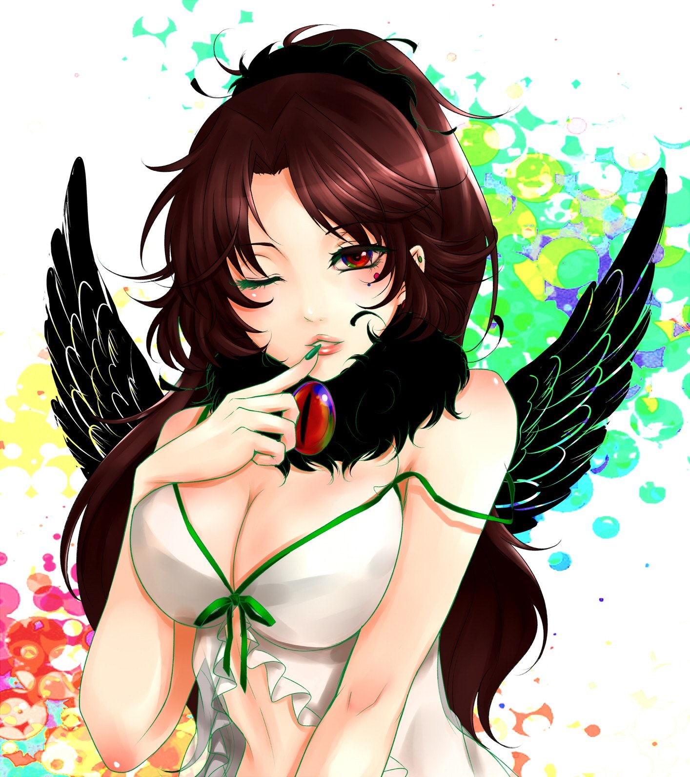 anime girl with wings