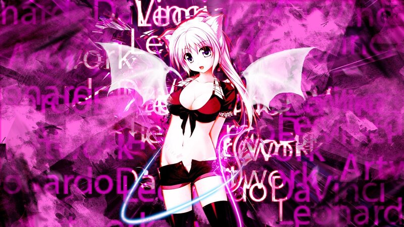 anime girl with wings