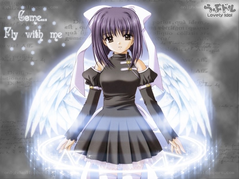 anime girl with wings