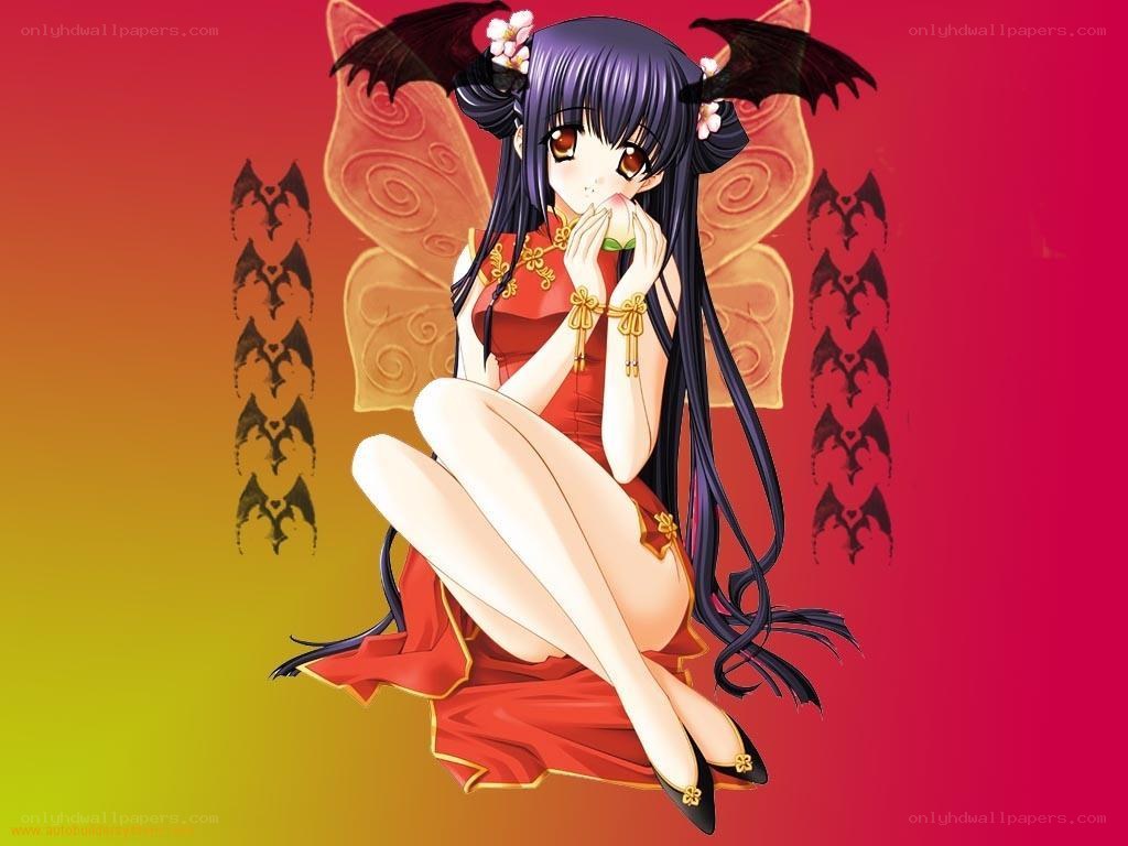 anime girl with wings