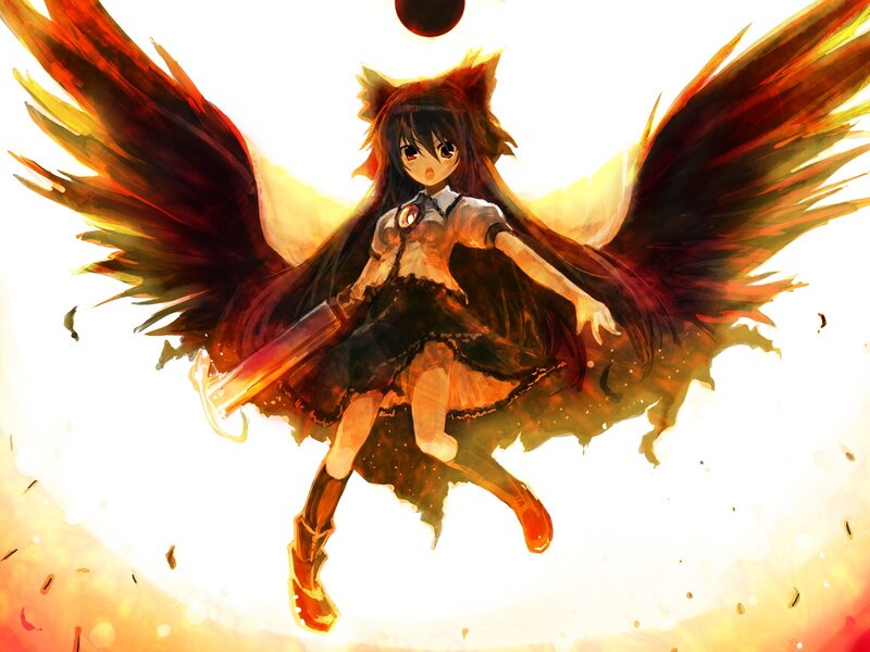 anime girl with wings