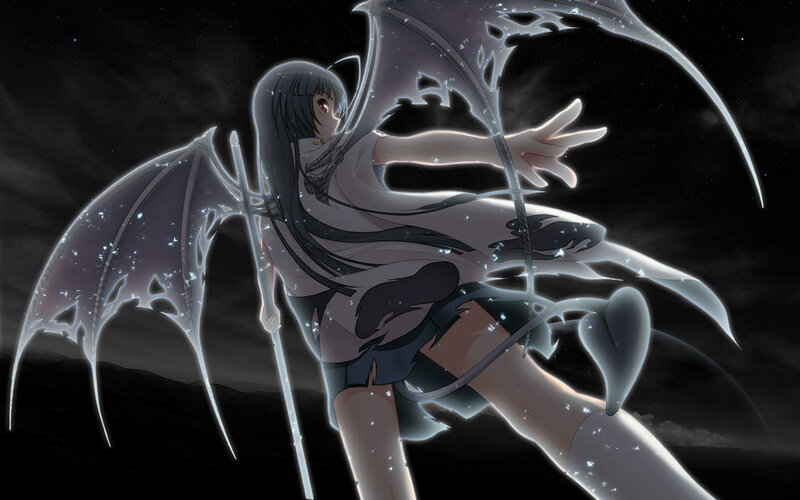 anime girl with wings