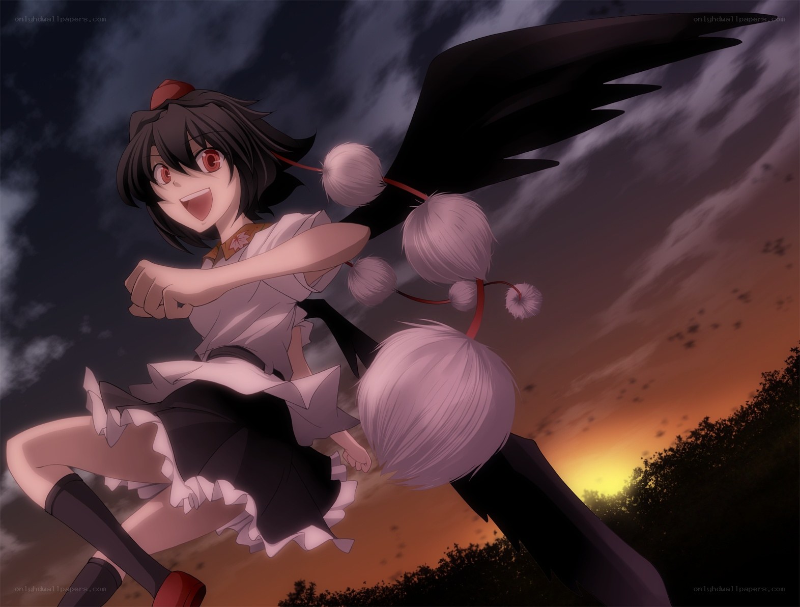 anime girl with wings