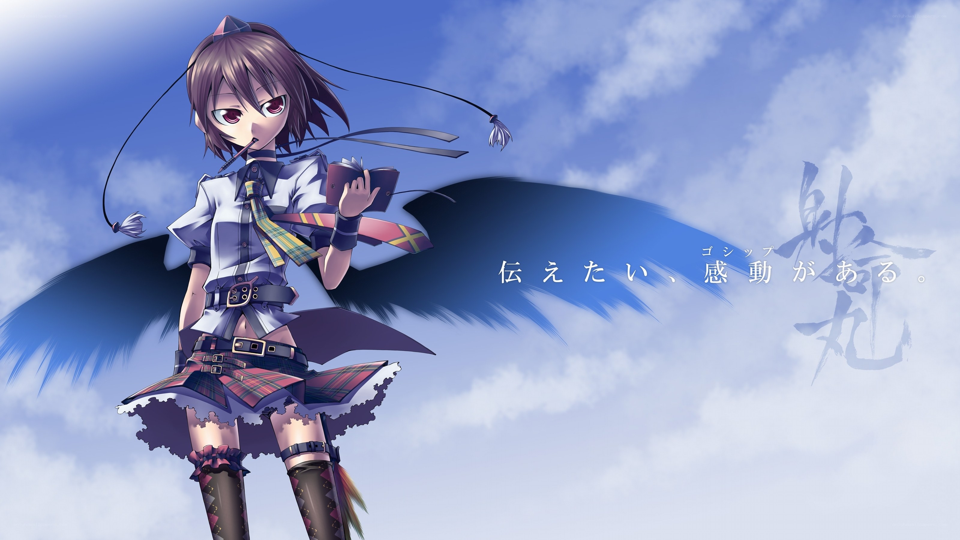 anime girl with wings
