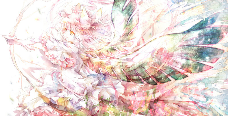 anime girl with wings