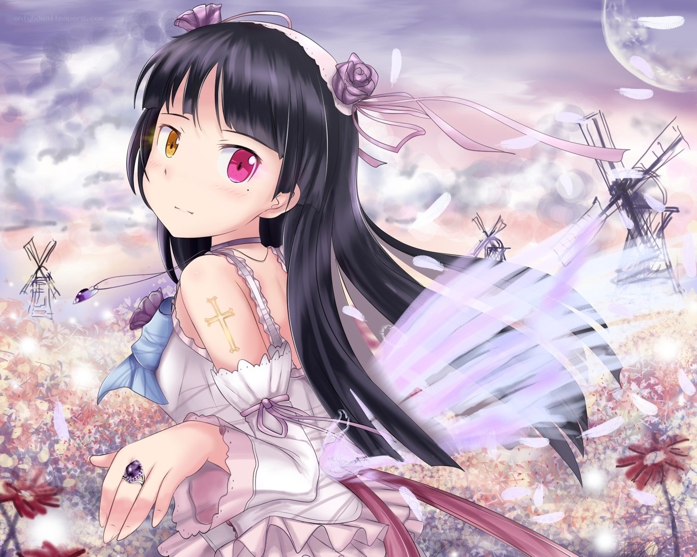 anime girl with wings