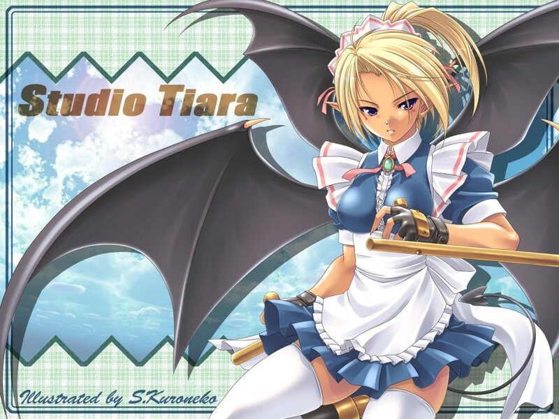 Anime girl with wings