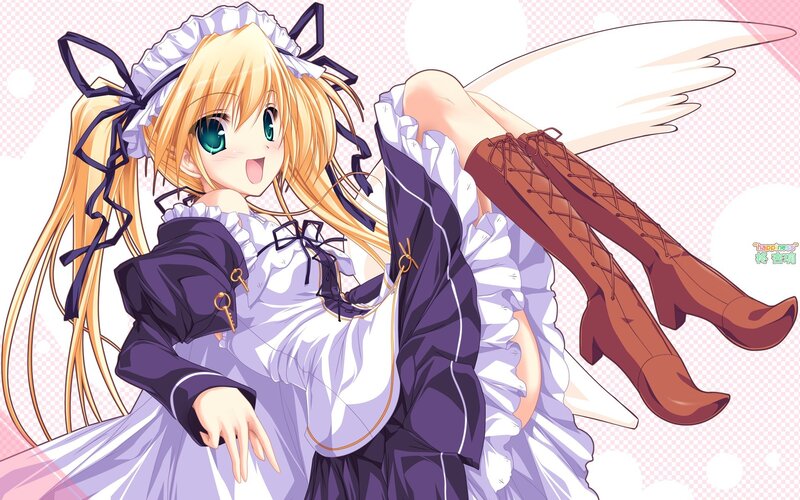 anime girl with wings