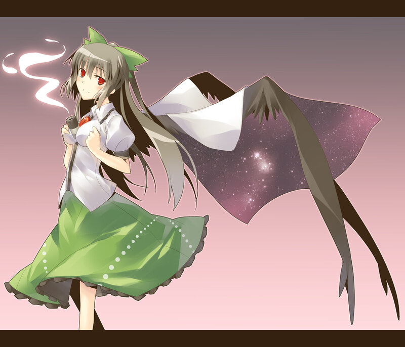 Anime girl with wings