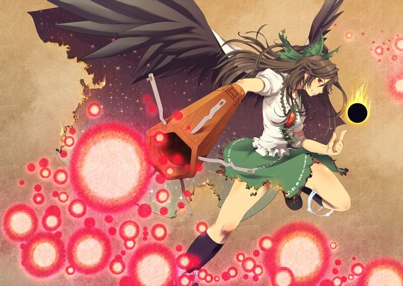 Anime girl with wings and cannon