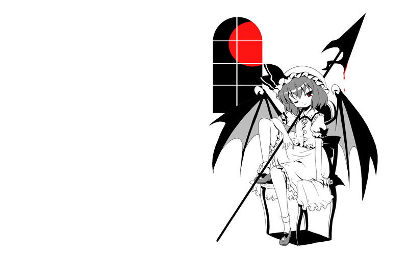 anime girl with wings and spear