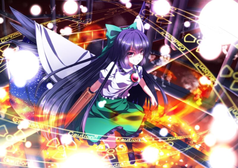Anime girl with wings and sword