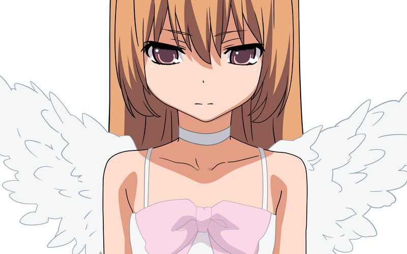 Anime Girl with Wings — Brown, Neutral